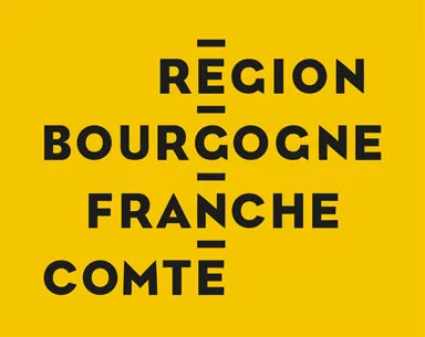 Logotype Région Bourgogne Franche Comté - Fond jaune